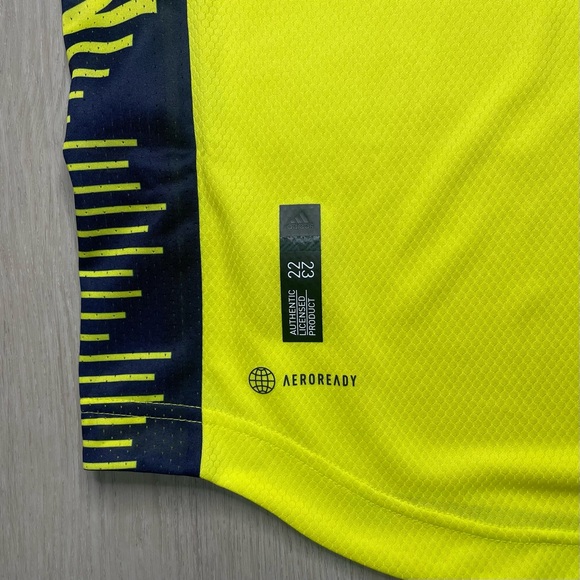 Adidas Nashville SC 22/23 Authentic Home Jersey “Shock Yellow” - Picture 6 of 8